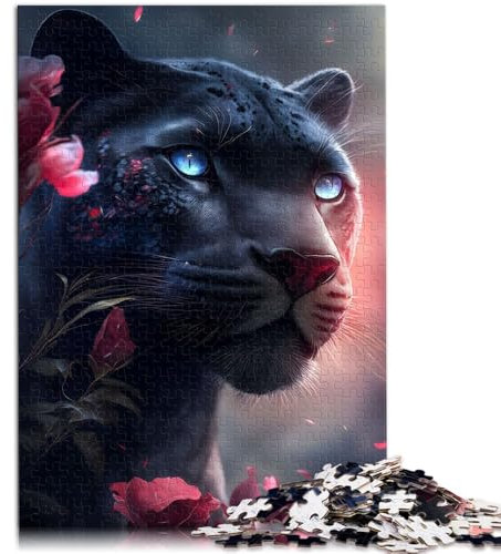 Puzzle für Erwachsene, 2000 Teile, „The Pink Black Panther“, Puzzlespiel, tolles Geschenk für die ganze Familie, 70 x 100 cm, für 14-Jährige