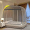 Moskitonetz Bett Pop Up 200×220×155cm Faltbares Tragbares Bett-Moskitonetz Doppeltür Reise-moskitonetz Verdicktes Bettzelt Campingzelt, Einfache Installation für Schlafzimme Hotels Outdoor