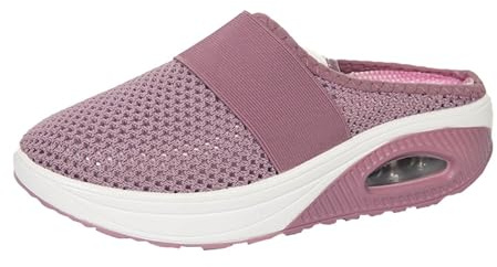 Sandali Ortopedico Donna Estive con Zeppa Comodi Elegante Scarpe Mesh Casual Leggero Sandalo Punta Aperta Antiscivolo Sportivo Lavabili Morbida Scarpe da Trekking Traspirante Senza Lacci Donna