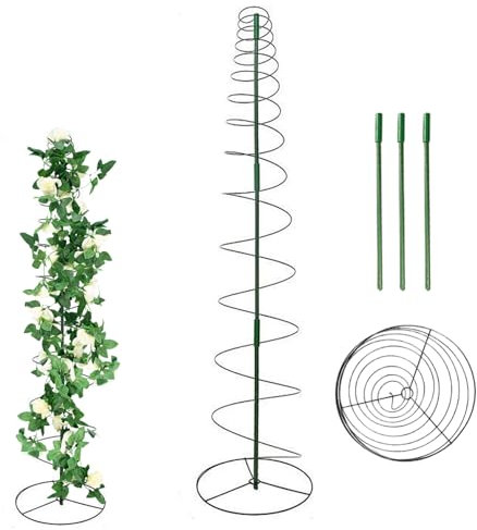 Dgayaeic Trellis for Potted Plants - Climbing Plant Support Grape Trellis - Vegetable Growing Obelisk for Clematis Cucumber Rose Ivy Beans