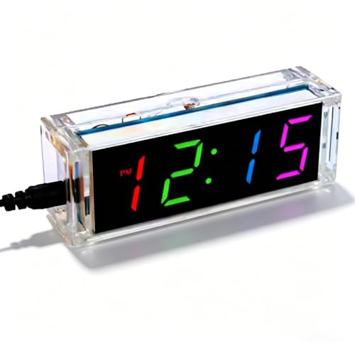 DIDODI Soldering Practice Kit Square Clock Electronic DIY Kits Soldering Project Kit