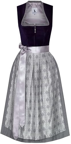 Alpenmärchen Langes Dirndl aus Exklusiver Kollektion inkl. Schürze Gr.36-60 - ALM1030