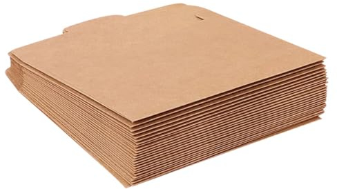 Kraftpapier CD Beutel 50stücke Braun für Papier | Weihnachten Event, Flache Aufbewahrung, Einfaches Beschriften, für Garten und Basteln, 50 Stück