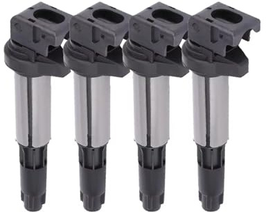 Blockzündspule Für BMW E46 E60 E81 E88 E89 E90 E92 118i 120i 320i 325i 520i 525i 730i X3 X5 Z4 Zündspule 0221504100 Zündanlage(4 Stück)