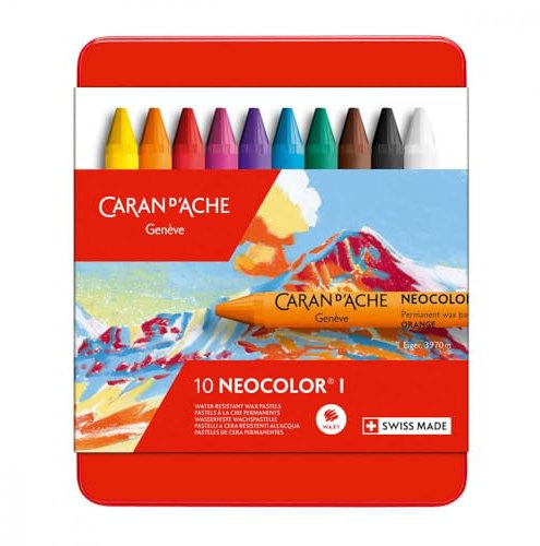 Caran D'ache Neocolor I Crayons de cire (Lot de 10)