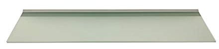 Regale4You Glasregal 80x20 cm /8mm satiniertes Glas Wandprofil LINO8 Alu Silber /1 Glasablage