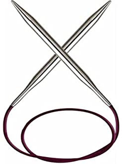 Rundstricknadel 5,00 mm 80 cm, Silver