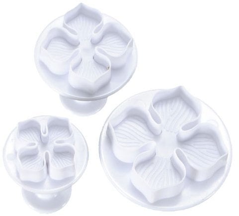 Flower Fondant Cake Sugarcraft Decorating Cookie Mould Mold Plunger Cutter Tool,Hydrangea-White