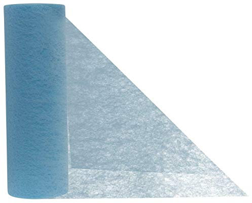 jb® 20m Tischband Tischläufer Tischvlies Vlies Vliesband Kommunion Konfirmation Tischdeko Band Dekostoff Deko Breite 23cm (hellblau)