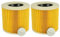 vhbw 2x Filtro plisado compatible con Kärcher A 2003, A 2004, A 2024 pt, A 2054 Me, A 2101, A 2204, A 2204 AF, A 2206 X aspiradora - amarillo