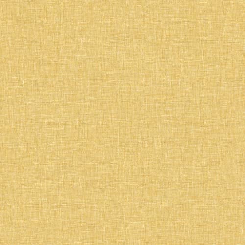 Arthouse Mustard Yellow Textured Linen Wallpaper - Subtle Sheen Bounces Light Back Into The Room - Designed to Look Like Fabric - Feature Wall or All Over - Great Wallpaper Choice for Any Room 676009