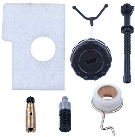 Haishine Oil Pump Worm Gear Kit filtro aria filtro aria per Stihl 017 018 MS170 MS180 Gas Parts motosega 11236403200, 11236403201