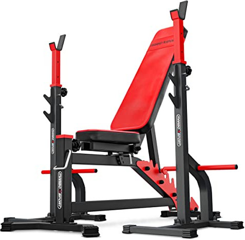 Marbo Sport Set MS30 | beidseitig verstellbare Hantelbank MS-L102 + Hantelständer MS-S108