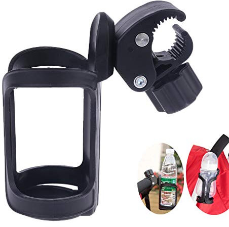 Tandou Getränkehalter/Becherhalter für Kinderwagen Dreirad Fahrrad - Universal Flaschenhalter Halterung Becher Kaffeebecher