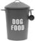 simpahome 60L Extra Large Metal Vintage Retro Styled Dry Dog Food Storage Bin Container with Scoop - Slate Grey.