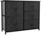 YITAHOME Chest of Drawers, 5-Drawer Storage Organizer Unit for Bedroom Living Room Closet, Sturdy Steel Frame, Easy Pull Fabric Bins & Wooden Top, Fabric Dresser