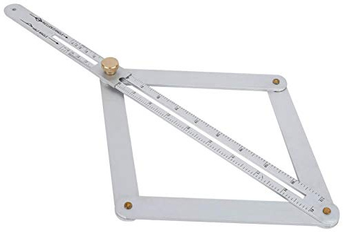 Eckwinkelsucher Deckenrelikte,Quadratischer Winkelmesser Einstellbares,tragbares Werkzeug aus Aluminiumlegierung Multi-Winkel-Messgerät Manuelle Messwerkzeuge für Ziegelstein Keramikfliesen