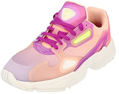 adidas Falcon Damen Running Trainers Sneakers (UK 4.5 US 6 EU 37 1/3, Purple pink White FW2486)