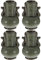 Happyyami 4 Piezas Pequeño Jarrón De Cerámica Maceta Jarrón De Cerámica Corto Mini Ollas De Barro Pequeña Decoración De Jarrón De Cerámica Florero Pequeño País Estante para Libros Flores