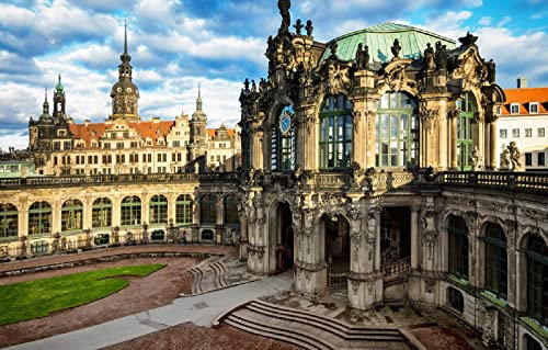 LHJOYSP Puzzle groß 3D Puzzle 1000 Teile Stadtarchitektur Dresden, Deutschland 75x50cm
