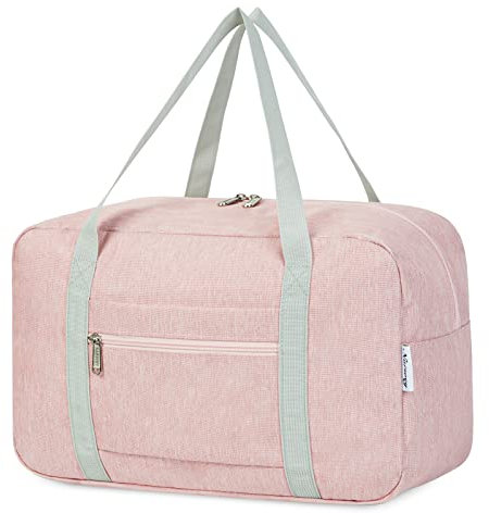 Narwey Bagaglio a Mano 40x20x25 Ryanair Borsone da Viaggio Pieghevole Borsa da Cabina Aereo Borsa Palestra Borsa Weekend (Rosa)
