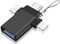 Askoppo OTG Adapter USB c,3 in 1 Typ C Lightning Micro USB 3.0 OTG-Adapterkonverter, Der OTG-Konverter eignet Sich für Media-TV-Sticks, Telefone oder -Tablets Kompatibel mit Lightning(1 Stück)
