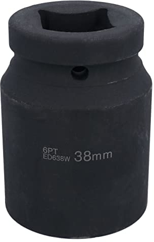 1 Drive 38mm Deep MM Impact Impacted Socket 6 Sided Single Hex