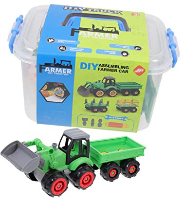 Toyvian Spielzeug Mit Cartoon-Design Für Junge Mädchen DIY-Auto-Modell Aus Hochwertigem Kunststoff Leicht Zerlegbar Und Wieder Zusammenbaubar Kreatives Lernspielzeug Für Jungen Und