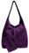 Modarno Borsa a tracolla da donna in pelle scamosciata pochette, borsa a tracolla, shopper, da donna, in vera pelle (Viola)