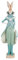 Clayre & Eef Osterhasen Kaninchen Dame 44cm türkis Landhaus Osterdeko Poly Ostern