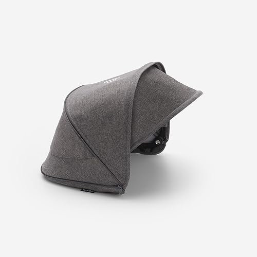 Bugaboo Toldo de libélula con tratamiento de protección solar UPF 50 y panel Peekaboo, gris melange
