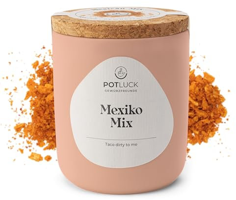 POTLUCK | Mexiko Mix | Gewürzzubereitung im Keramiktopf | 75 g | Vegan, glutenfrei und mit natürlichen Inhaltsstoffen