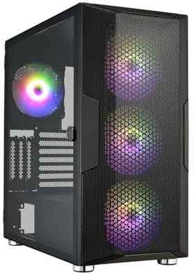 FSP/Fortron CMT212B E-ATX RGB Tour PC Boîtier avec panneau en verre trempé