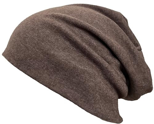 VIAUMBR Beanie Herren Damen Mütze Kopfbedeckung Haube Laufmütze Sportmütze Wintermütze Fahrradmütze unter Helm Radfahrer Laufen Herbst Winter Braun