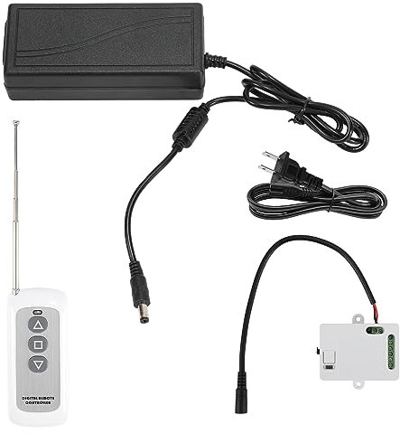 Ikodm Linearaktuator-Controller 240V, mit Netzteil, Controller und Fernbedienung,für den Anschluss eines oder zweier Linearmotor verwendet werden, Türöffner, Fensteröffner und TV-Lifte