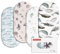 GLLQUEN BABY Bettlaken Spannbettlaken für Babybett 4 Pack,Matratzenschoner für Laufgitter, Oeko-tex100 Moseskorb Stubenwagen Baby Spannbetttuch Bezug, Kinderwagen Matratzenbezug für Neugeborenes