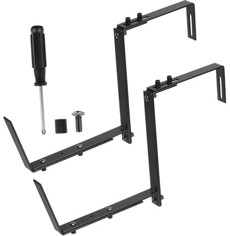 BESPORTBLE 2pièces Support De Pot De Fleurs Lot De Supports Pour Balcon Et Garde-corps Fixation Sécurisée Pour Jardinières Intérieures Et Extérieures