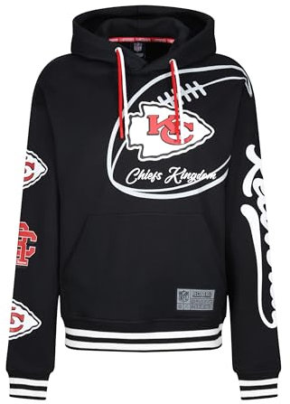 Recovered Hooded Sweatshirt - NFL - Kansas City Chiefs 'Chiefs Kingdom ' Black M