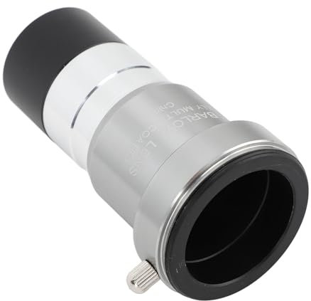2X Barlow Linse, 1,25 Zoll Mehrfach Beschichtete Optische Glas Barlow Linse mit M42 Gewinde, Astronomische Teleskop Okulare mit Schutzhülle für DSLR Spiegelreflexkamera