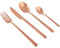 Bo-Camp Camping Besteckset Corson Reise Besteck Set Essbesteck Edelstahl 16tlg Kupfer