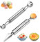 2 Piezas Tallada Cuchara Tallada Fruta, Herramienta de Tallado de Frutas, 2 en 1 Cuchillo de Tallado de Frutas, Máquina Excavadora De Frutas, para Ensaladas de Frutas DI