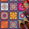 HUBDECO - Fliesenaufkleber - Küche, Badezimmer Deko - Klebefliesen - Bodenfliesen - Klebefolie Küche - Boden Schutzmatte - Selbstklebende Fliesen - 9 Stk. - Mandala Stil - 30x30cm