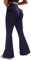 STARBILD Donna Bootcut Leggings Sportivi con Tasche Cargo, Pantaloni a Zampa Vita Alta Gamba Larga Yoga Palestra Danza Casual, Cargo Tasche - Blu S