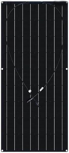 CHRISK Panneau Solaire Portable 120W Panneau Solaire Flexible monocristallin 12V adapté aux caravanes, Camping-Cars, Bateaux, toits, Maisons
