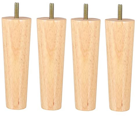 Yardenfun 4stücke Massivholz Möbelbeine Aus Naturholz Für Sofa Tisch Stuhl Mit Bodenschutzpolster Installieren Für Verschiedene Möbeltypen