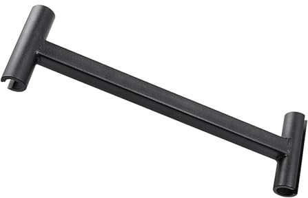 Btstil 134 & 180 Gauge Door Hinge Adjustment Tool, Square Handle, Black Steel, Unfinished, Classic Style