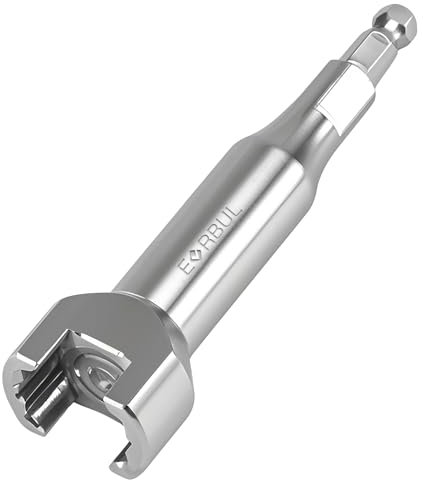 EVRBUL Upgraded Stainless Steel 11/16 Channel Socket 17mm Nuts & Bolts Drill Bit Socket Wrenches for 1/4 3/8 1/2 Electric drill