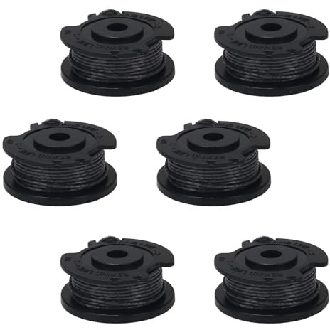 KJLEEN 6 Pack Strimmer Wire F016800569 Replacement for Bosch Strimmer Spool and Line ART 23 SL, ART 26 SL, ART 23-28 EasyGrassCut 23/26; ART 23 SL/ART 26 SL F016800385