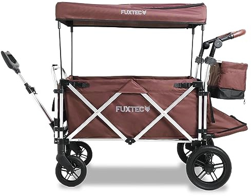 Fuxtec Bollerwagen FX-CTL950 Stoffbezug Braun – Ersatzbezug Luxus-Bollerwagen – Passend für Modellreihe FX-CTL950