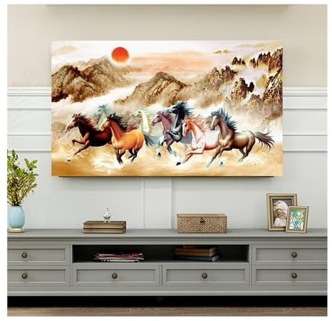 WUJIHE TV Cover Dust Cover Cover Towel 43 Inch 55 Inch 65 Inch 70 Inch 80 Inch 85 Inch Household Hanging LCD TV Dust Cover(D,75 inch)